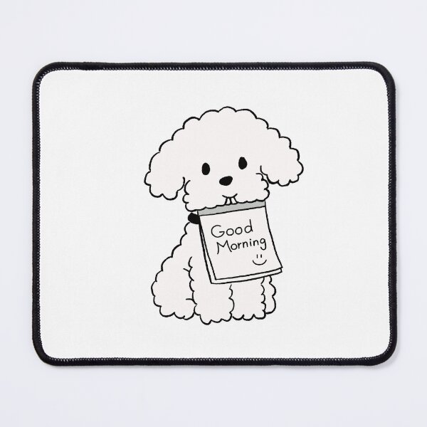 Item preview, Good Morning Cute Puppy Doodle designed and sold by pinkystickstore.