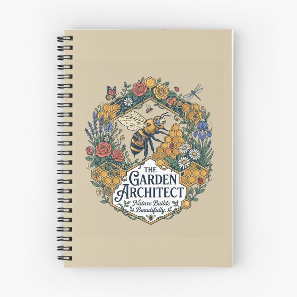 Item preview, The Garden Architect Bee Artwork | Premium Nature Illustration designed and sold by Amr Darwish Graphic designer.
