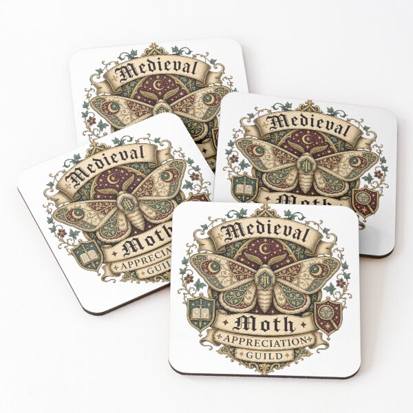 Item preview, Medieval Moth Appreciation Guild – Celestial Gothic Emblem designed and sold by onlin3boutiqu3.