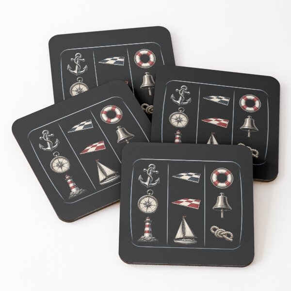 Item preview,  Nautical Slot Machine Vintage Icons designed and sold by MWSailingClub.