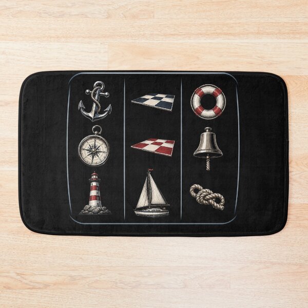 Item preview,  Nautical Slot Machine Vintage Icons designed and sold by MWSailingClub.
