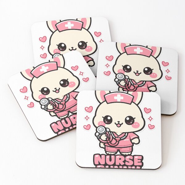 Item preview, Nurse Bunny Cute Kawaii Stethoscope – Nurse Gift For Nursing Student RN designed and sold by SanaCreation13.