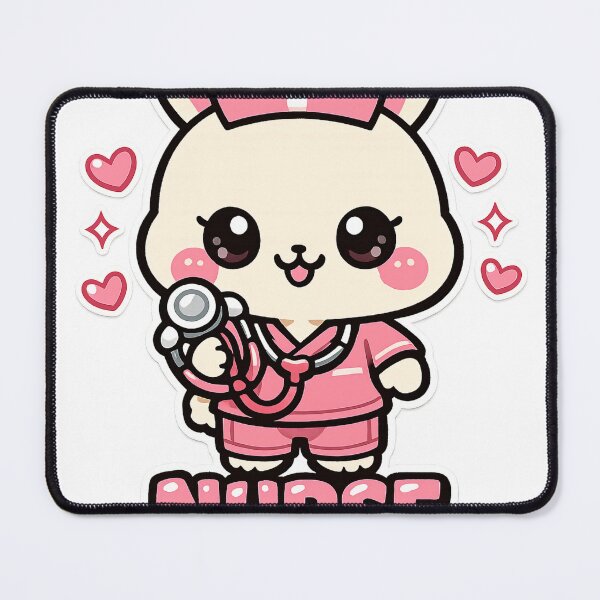 Item preview, Nurse Bunny Cute Kawaii Stethoscope – Nurse Gift For Nursing Student RN designed and sold by SanaCreation13.