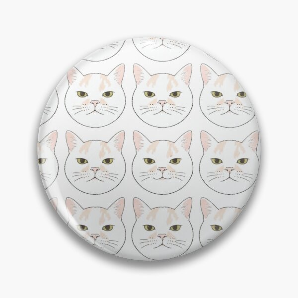 Item preview, Grumpy White Cat Pattern designed and sold by Komatoya.