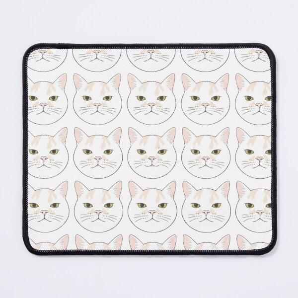 Item preview, Grumpy White Cat Pattern designed and sold by Komatoya.