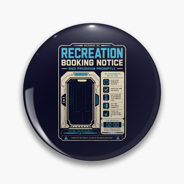 Item preview, Holodeck Recreation Booking Notice designed and sold by agearb.