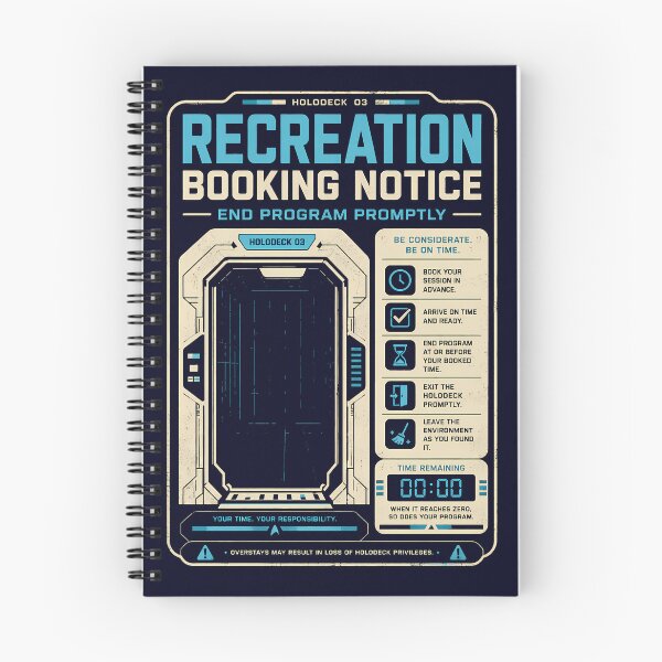 Item preview, Holodeck Recreation Booking Notice designed and sold by agearb.