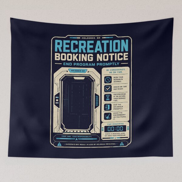 Item preview, Holodeck Recreation Booking Notice designed and sold by agearb.