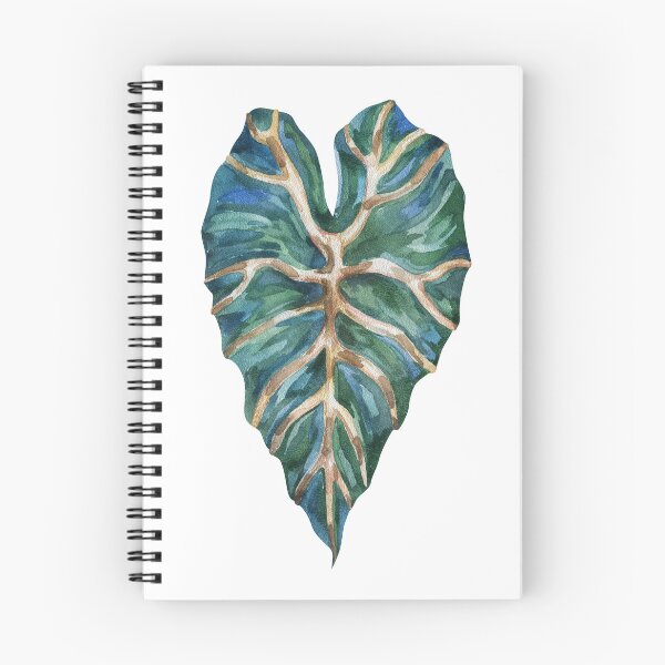 Item preview, Watercolor Alocasia Amazonica Elephant Ear Leaf Painting designed and sold by the-myro.