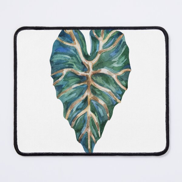 Item preview, Watercolor Alocasia Amazonica Elephant Ear Leaf Painting designed and sold by the-myro.