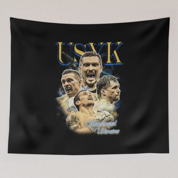Item preview, Oleksandr Usyk The Cossack Warrior Vintage Bootleg Boxing T-Shirt designed and sold by Creatop.