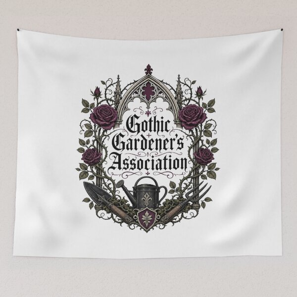 Item preview, Gothic Gardeners Association – Dark Botanical Crest designed and sold by onlin3boutiqu3.