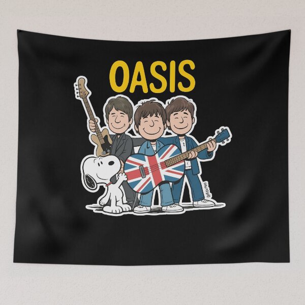 Item preview, OASISS Band Cartoon with Snoopy Music  designed and sold by PaulaWo.