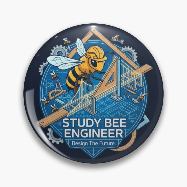 Item preview, Study Bee Engineer Artwork | Premium STEM Design designed and sold by Amr Darwish Graphic designer.