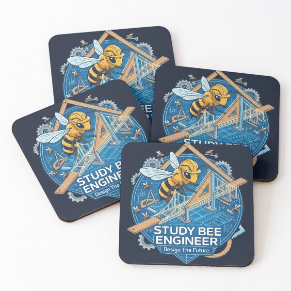 Item preview, Study Bee Engineer Artwork | Premium STEM Design designed and sold by Amr Darwish Graphic designer.