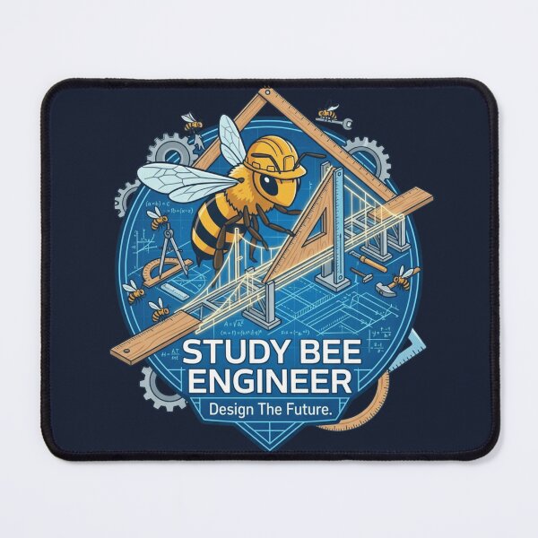 Item preview, Study Bee Engineer Artwork | Premium STEM Design designed and sold by Amr Darwish Graphic designer.