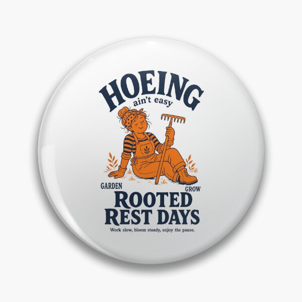Item preview, Hoeing Ain't Easy Organic Gardening designed and sold by LuminOrb.