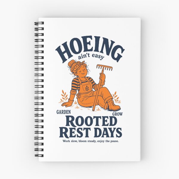 Item preview, Hoeing Ain't Easy Organic Gardening designed and sold by LuminOrb.