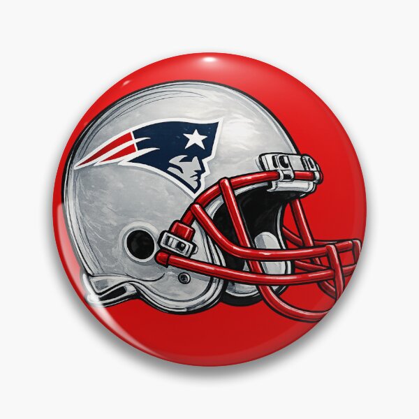 Item preview, New England Patriots NFL Helmet Drawing designed and sold by Luke Foran Sports Art.