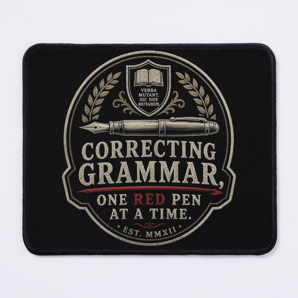 Item preview, Funny English Teacher Gift Correcting Grammar Retro Humor Art Print designed and sold by thoughtswear.