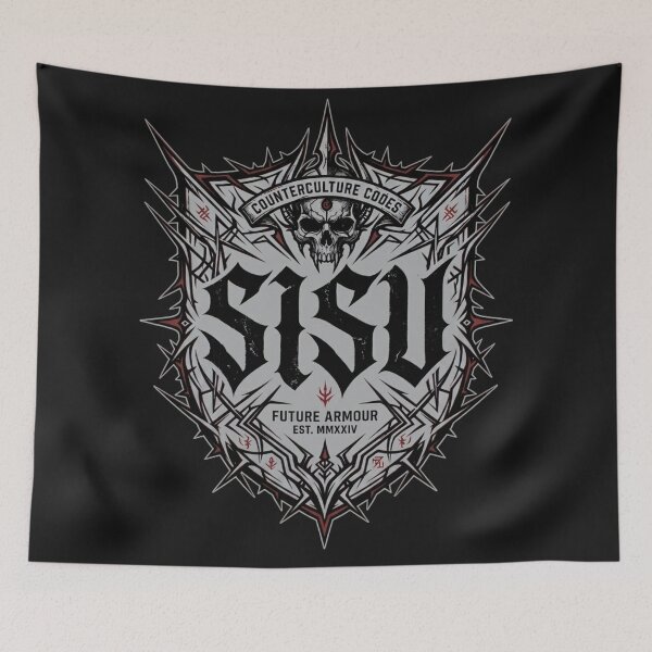 Item preview, SISU Combat Protocol – Future Armour Cyber-Sigilism Streetwear designed and sold by SisuPrintsCo.