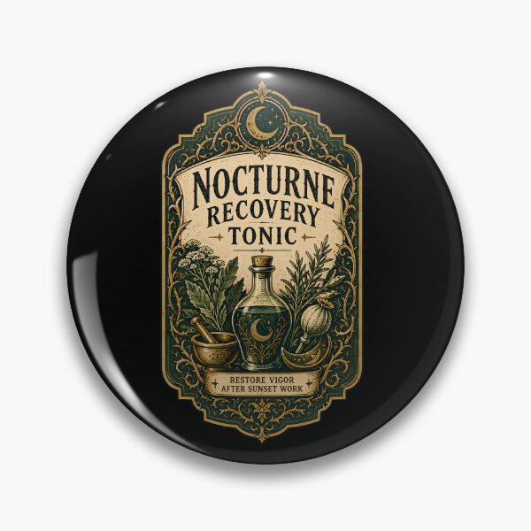 Item preview, Nocturne Recovery Tonic Apothecary Label designed and sold by agearb.