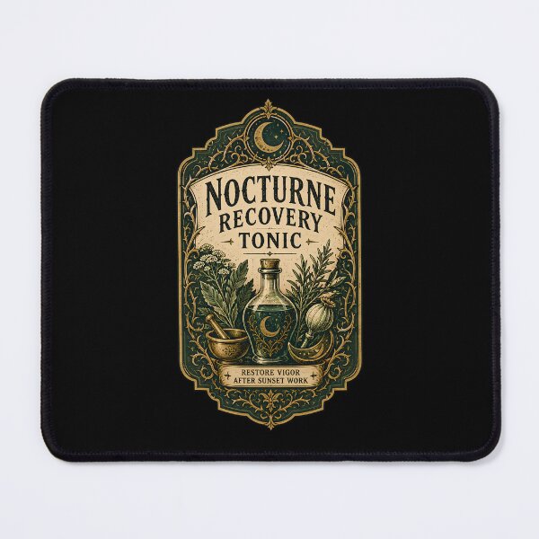 Item preview, Nocturne Recovery Tonic Apothecary Label designed and sold by agearb.