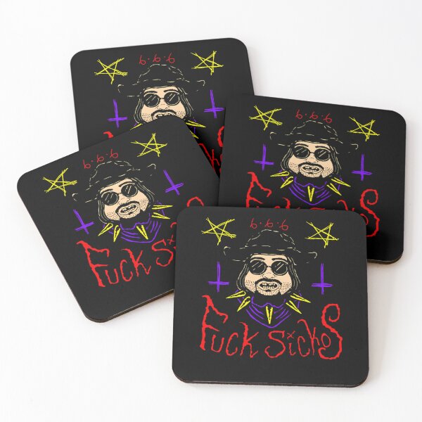 Item preview, Man Portrait Hat Glasses Spiked Collar Pentagram designed and sold by gretaveng.