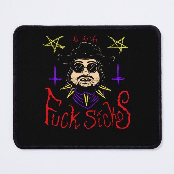 Item preview, Man Portrait Hat Glasses Spiked Collar Pentagram designed and sold by gretaveng.
