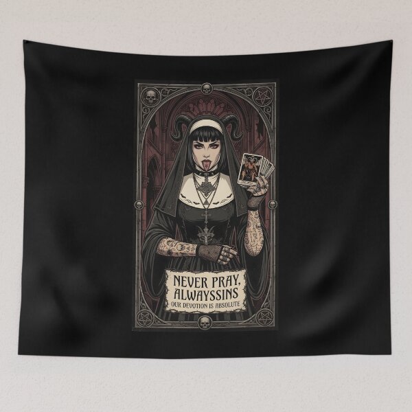 Item preview, Never Pray Always Sins designed and sold by OH-MY-GOTH.