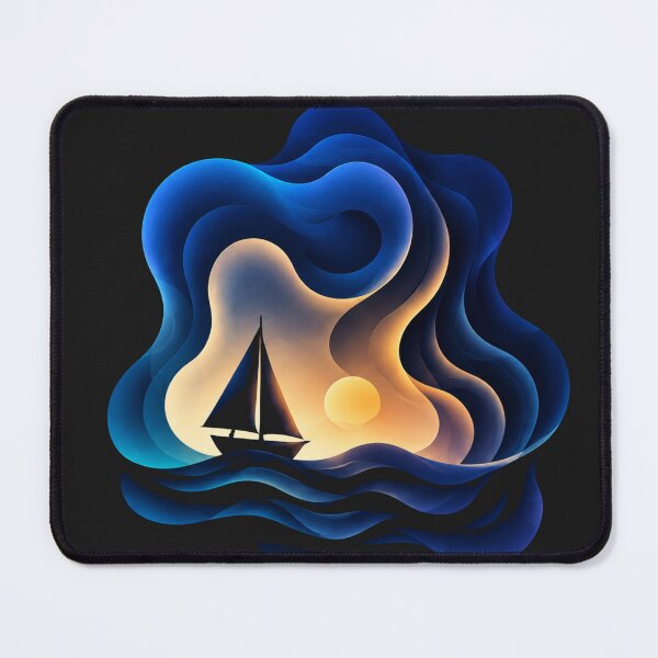 Item preview, Abstract Midnight Sailing Dreamscape designed and sold by MWSailingClub.
