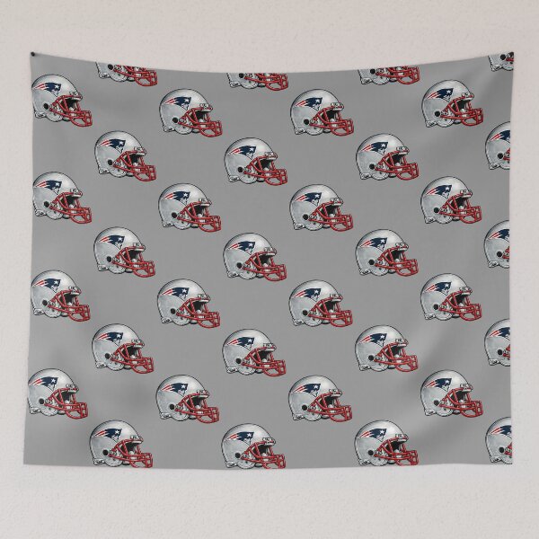 Item preview, New England Patriots NFL Helmet Drawing designed and sold by Luke Foran Sports Art.
