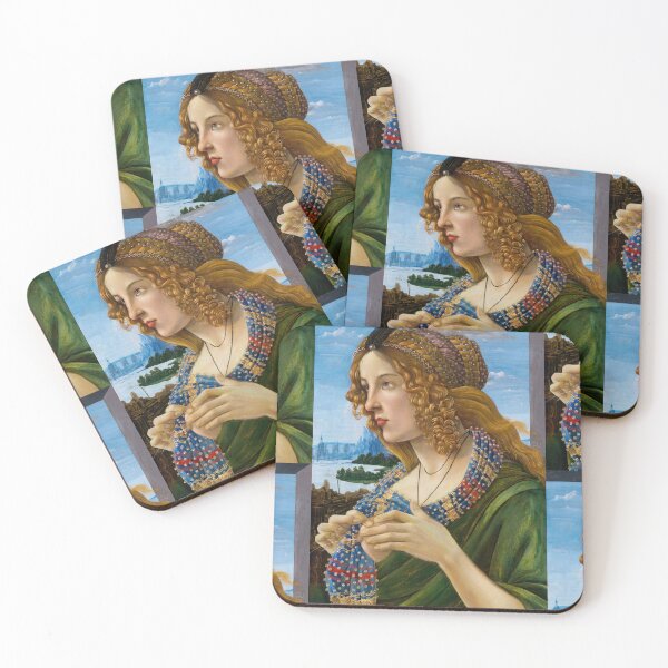 Item preview, Golden Haired Renaissance Woman In Profile designed and sold by artofuniverse.