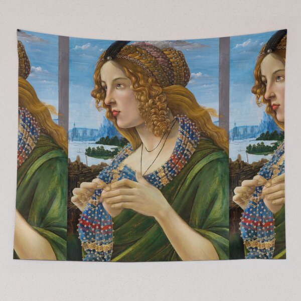 Item preview, Golden Haired Renaissance Woman In Profile designed and sold by artofuniverse.