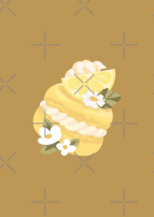 Vista previa del artículo con la obra «Sunbrew Citrus Macaron», diseñado y vendido por Varo-DY.