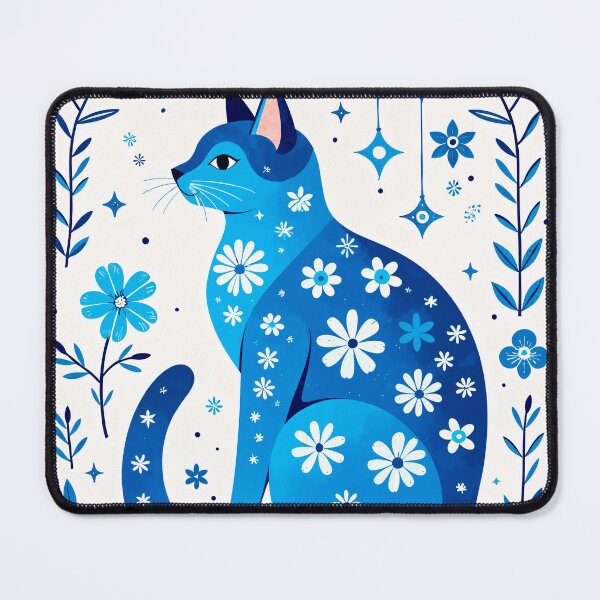 Item preview, Folk Art Style Celestial Cat Illustration designed and sold by store52.