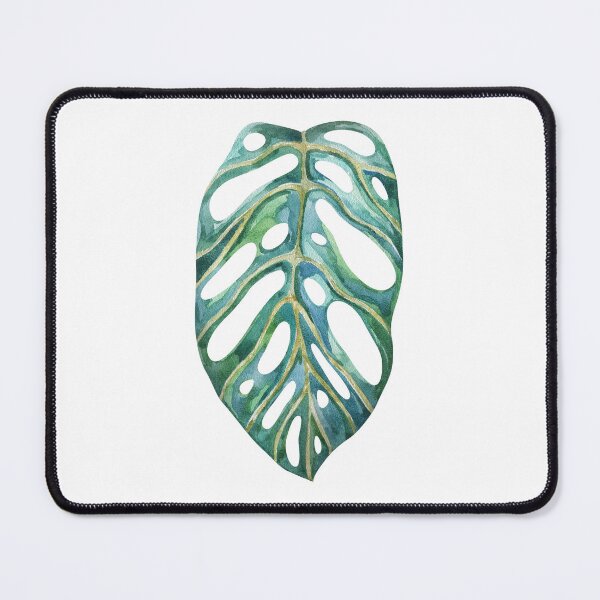 Item preview, Tropical Monstera Adansonii Leaf Watercolor Art designed and sold by the-myro.