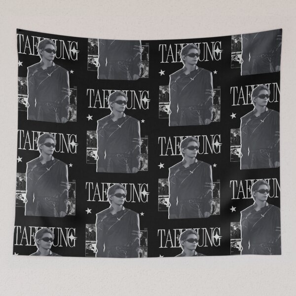 Item preview, BTS Taehyung V Vintage Cyberpunk Magazine Poster designed and sold by moamaxshop.