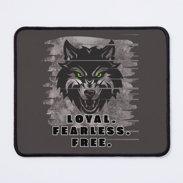 Item preview, Loyal Fearless Free Wolf designed and sold by AhmadAnnaPrints.
