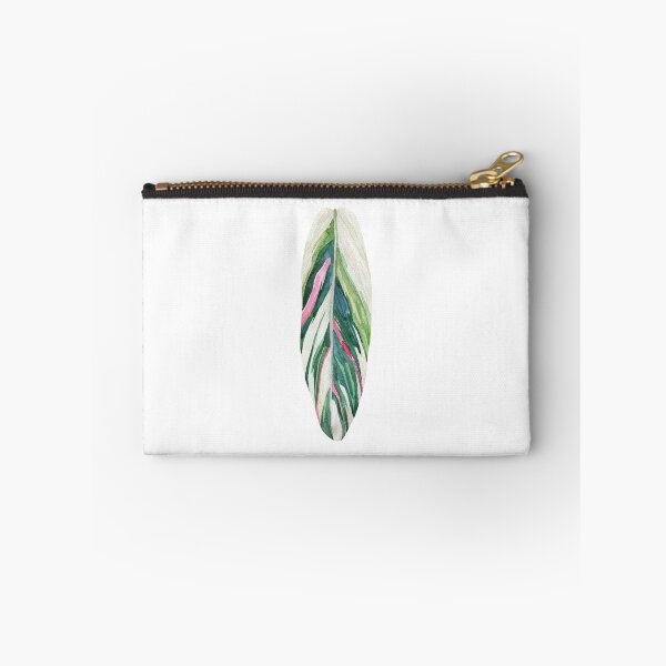 Item preview, Variegated Calathea Triostar Leaf Watercolor Art designed and sold by the-myro.