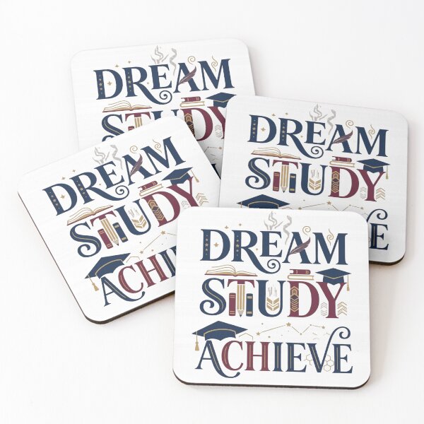 Item preview, Dream Study Achieve Typography | Premium Student Artwork designed and sold by Amr Darwish Graphic designer.