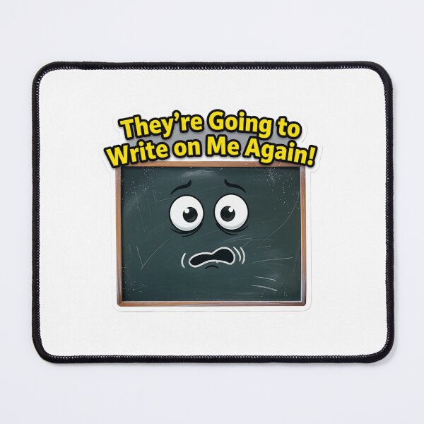 Item preview, Funny Blackboard Classroom Sticker designed and sold by Imaginarium of Chaos falcon88 .