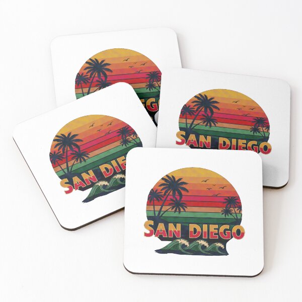 Item preview, Vintage San Diego Sunset Beach Retro designed and sold by ReginaSeidman.