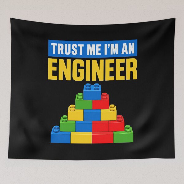Item preview, Trust Me I'm An Engineer Kids Builder Bricks Building Blocks designed and sold by KarimSoCute.