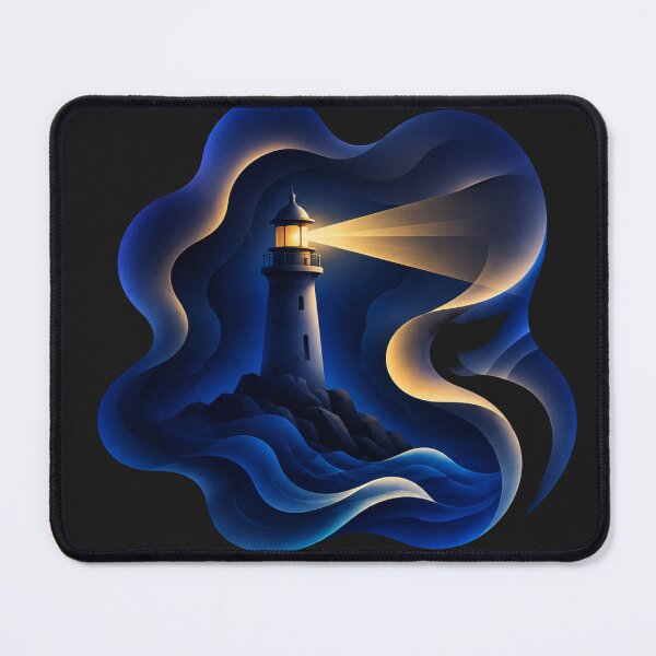 Item preview, Abstract Lighthouse Beacon At Midnight designed and sold by MWSailingClub.