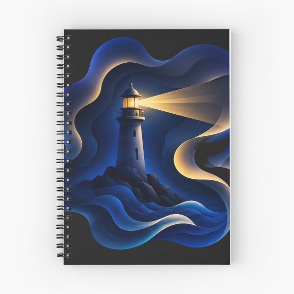 Item preview, Abstract Lighthouse Beacon At Midnight designed and sold by MWSailingClub.
