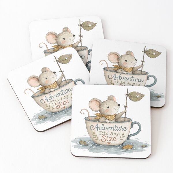Item preview, Teacup Traveler - Cute Mouse Nursery designed and sold by bapupa.