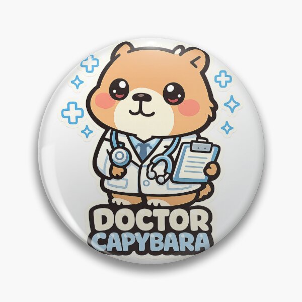 Item preview, Doctor Capybara Cute Kawaii Stethoscope – Doctor Gift Medical Student Physician designed and sold by SanaCreation13.