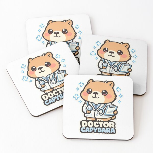 Item preview, Doctor Capybara Cute Kawaii Stethoscope – Doctor Gift Medical Student Physician designed and sold by SanaCreation13.