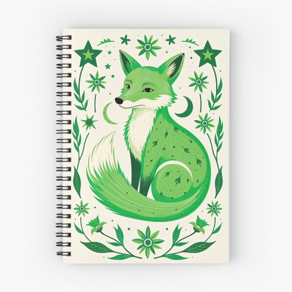 Item preview, Folk Art Style Celestial Fox Illustration designed and sold by store52.